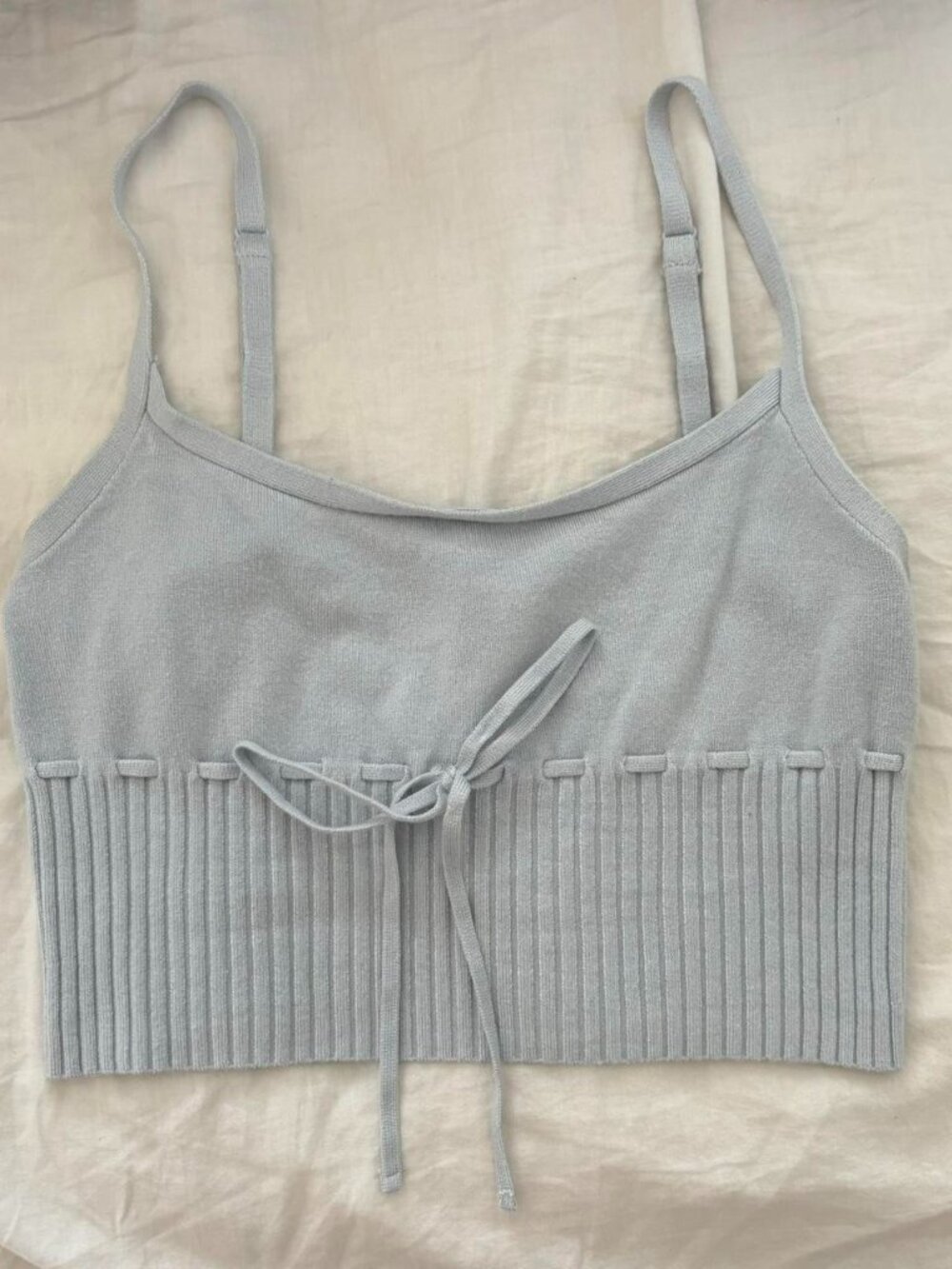 baby blue cropped cami from pacsun